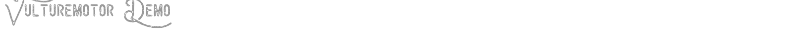 Vulturemotor font preview